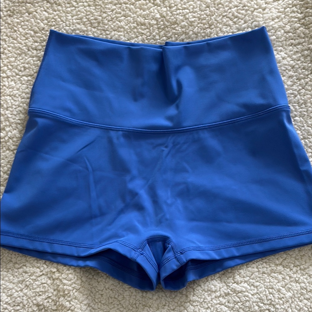 Aerie Blue High Waist Performance Shorts